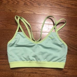 Light Blue & Lime Nike Sports Bra